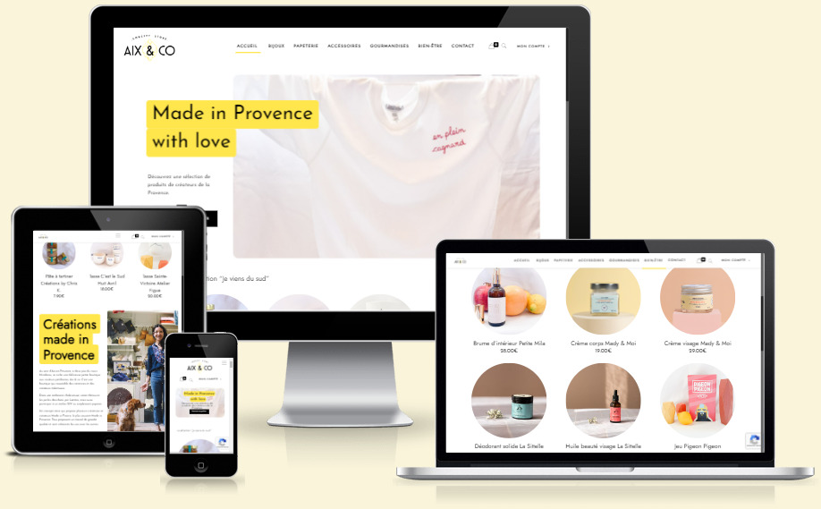 Boutique WooCommerce sans vitrine - Aix and Co